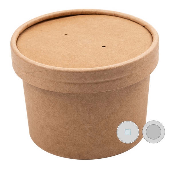 Conteneurs à couvercle kraft